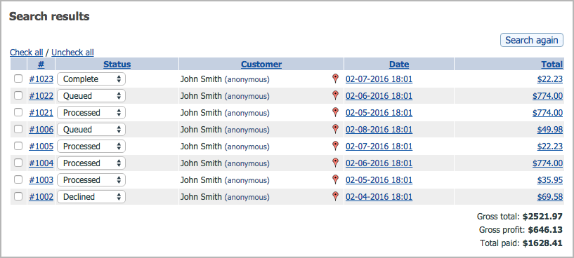 Gross profit Gross profit