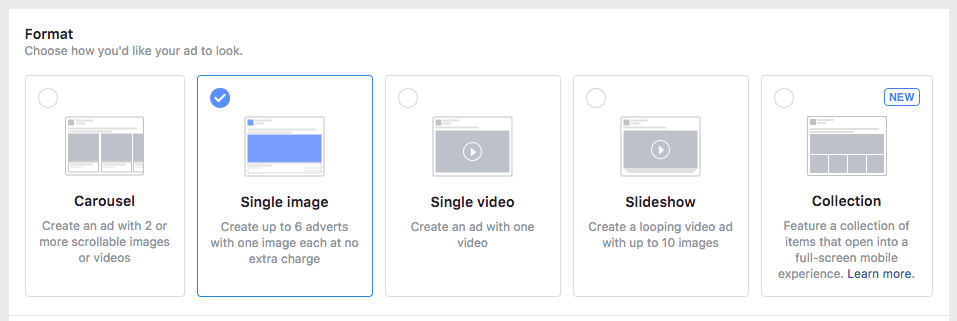 Choosing an ad format